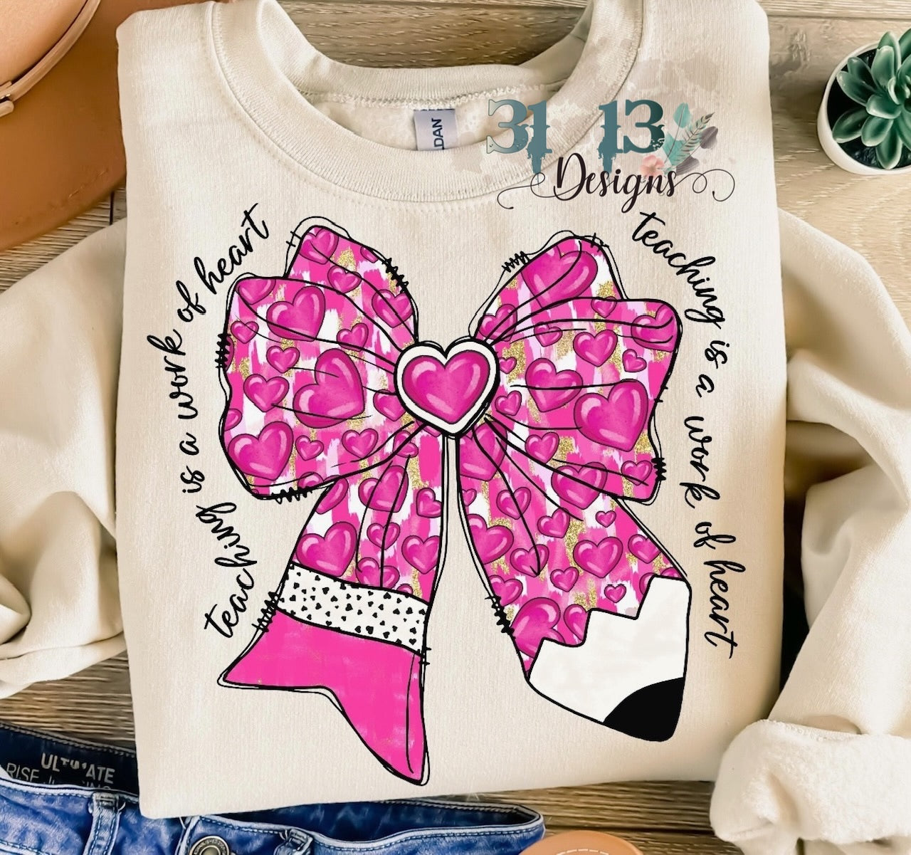 Valentines Pencil Bow