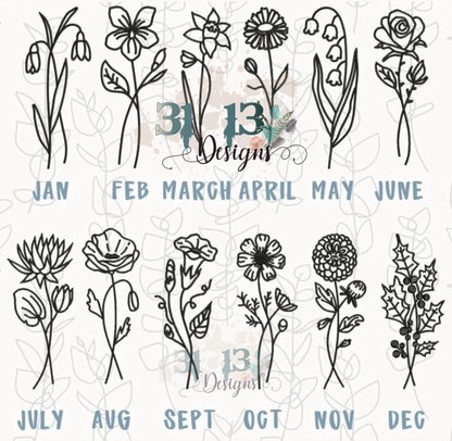 Birth Month Flowers