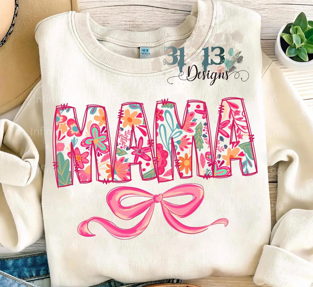 Floral Mama Bow