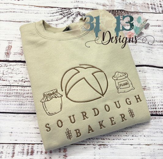 Sourdough Baker Embroidered Shirt