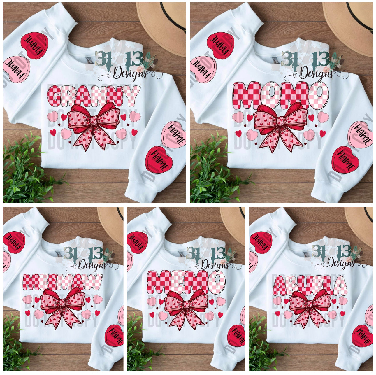 Custom Valentines Bow